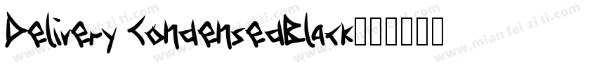 Delivery CondensedBlack字体转换